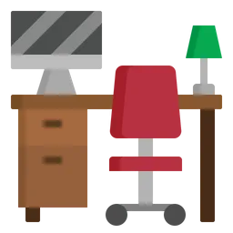 Free Study Desk  Icon