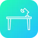 Free Study Table Studying Icon