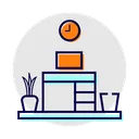 Free Study Room Workplace Home Icon
