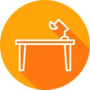 Free Study Table Studying Icon