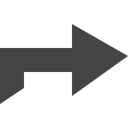 Free Ebene Rechts Fett Symbol