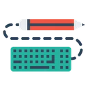 Free Stylo Crayon Clavier Icône