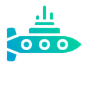 Free Submarino Militar Ejercito Icono