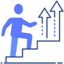 Free Success Staircase  Icon