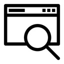 Free Durchsuchen Suchen Webseite Symbol