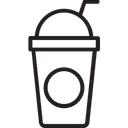 Free Suco Copo Descartavel Palha Ícone