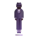 Free In Suit Levitating Icon