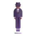 Free In Suit Levitating Icon