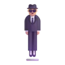 Free In Suit Levitating Icon