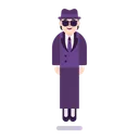 Free In Suit Levitating Icon
