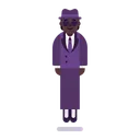Free In Suit Levitating Icon