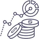 Free Summary Financials Growth Chart Icon