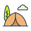 Free Summer Tent Nature Icon
