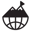 Free Summit Mountain Goal Icon