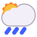 Free Behind Rain Cloud Icon