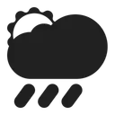 Free Behind Rain Cloud Icon
