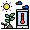 Free Plants Sun Temperature Icon