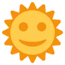 Free Sun With Face Icon