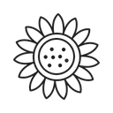 Free Sunflower Flower Blossom Icon