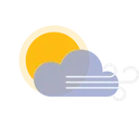 Free Sunny Windy Cloudy Weather Cloud Icon