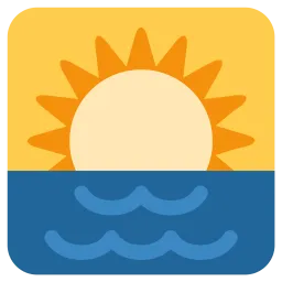 Free Sunrise Emoji Icon
