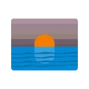 Free Sunset Atmosphere Pink Icon