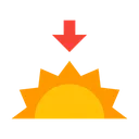 Free Evening Forecast Sun Icon