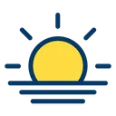 Free Sunset Sun Beach Icon