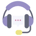 Free Support Headset Speech Icon