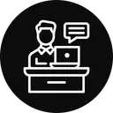 Free Message Mail Desk Icon