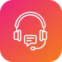 Free Headphone Customer Care Icon