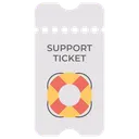 Free Support Ticket Ticket Support Pass Icon