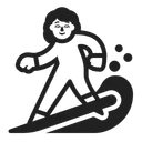Free Surf Haut Contraste Icon
