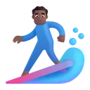 Free Surf Couleur Moyen Fonce Icon