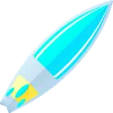 Free Surfboard Surfing Beach Icon