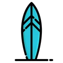 Free Surfing Board Summer Beach Icon