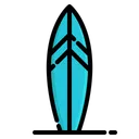 Free Surfing Board Summer Beach Icon