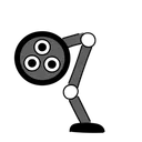 Free Black Monochrome Surgical Lamp Illustration Surgical Lamp Equipment Symbol