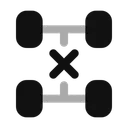 Free Suspension Cross Icon