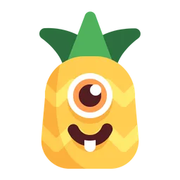 Free Süße Ananas Emoji Symbol