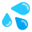 Free Droplets Flat Icon