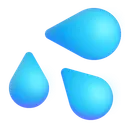 Free Droplets Color Icon