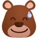 Free Sweat Smile Emoji Sticker Icône