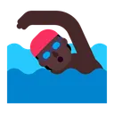 Free Swimming Flat Dark Icon