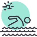 Free Swimming  Icon