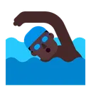 Free Swimming Flat Dark Icon
