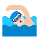 Free Swimming Flat Light Icon