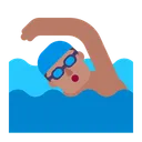 Free Swimming Flat Medium Icon