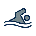 Free Swimming Side View Swimmer Silhouette Aquatic Sport Icon