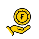 Free Swiss Franc Coin Business Finance Icon